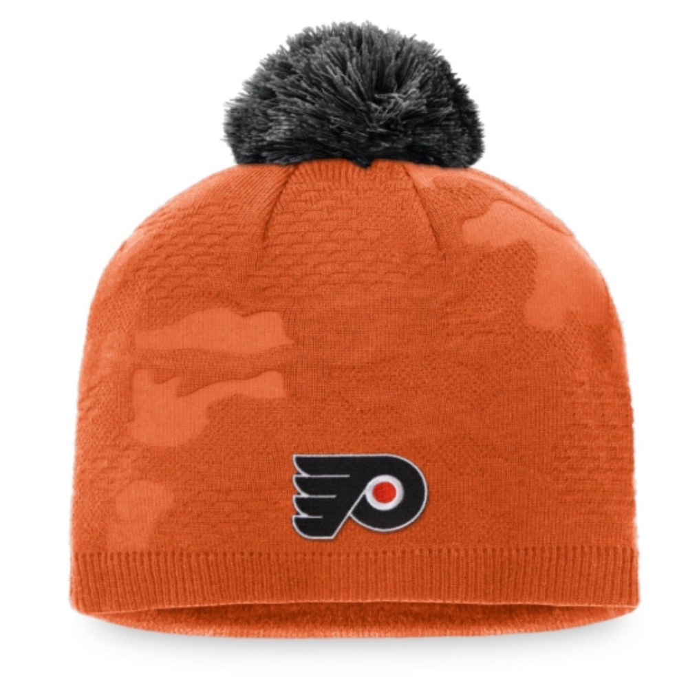 Philadelphia Flyers Women's Beanie Hat Authentic Pro Team Locker Room Fanatics